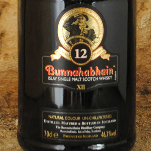 Bunnahabhain 12 ans Unchillfiltered étiquette