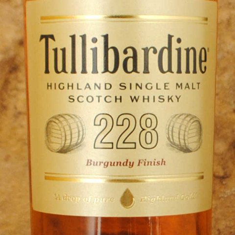 Tullibardine Burgundy finish étiquette