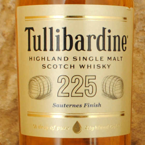 Tullibardine Sauterne's finish étiquette