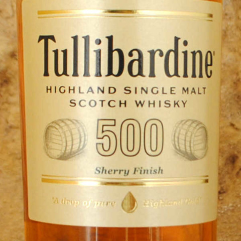 Tullibardine Sherry finish étiquette