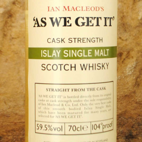 Whisky Ian MacLeod's As we get it étiquette