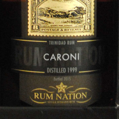 Rum Nation Caroni étiquette