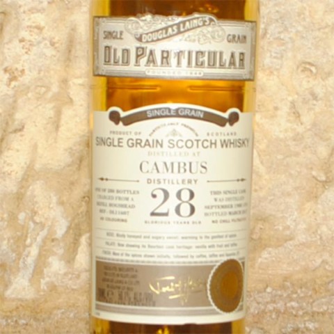 whisky cambus 28 etiquette