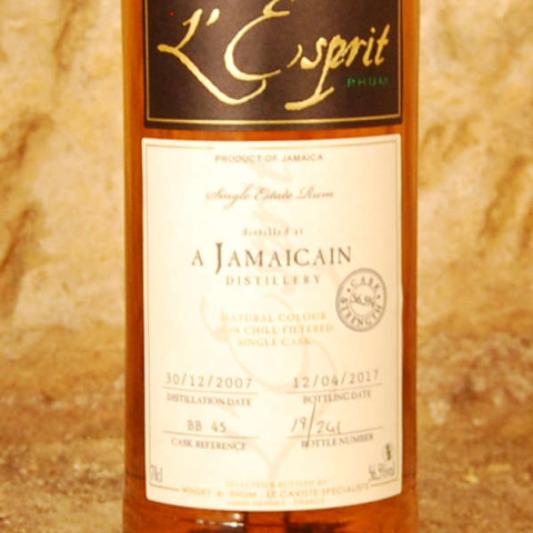 Rhum L'Esprit - A Jamaicain distillery 10 ans