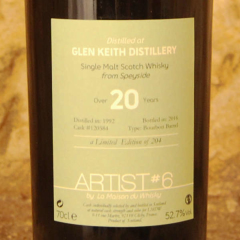 Artist#6 Glen Keith 20 ans étiquette