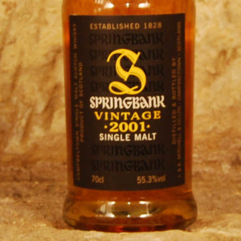 Springbank Vintage 2001 Single Malt
