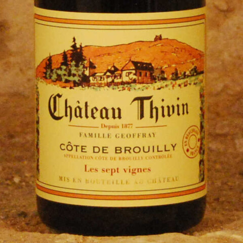 Cote de brouilly Les 7 vignes 2019 Chateau Thivin